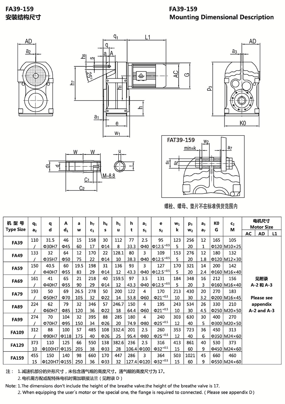 FA39-159安裝結(jié)構(gòu)尺寸